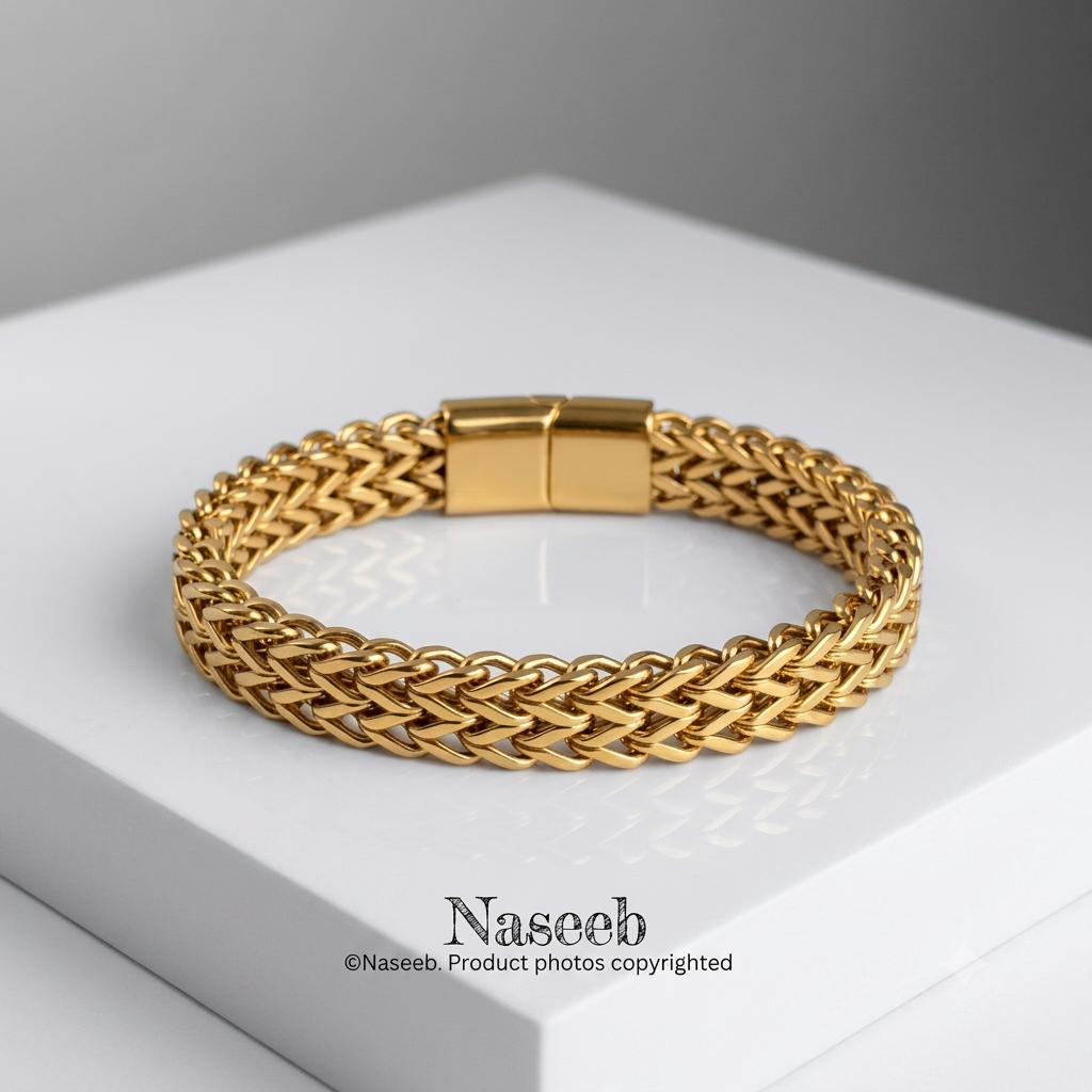 Retro Wheat Chain Bracelet - Golden Edition