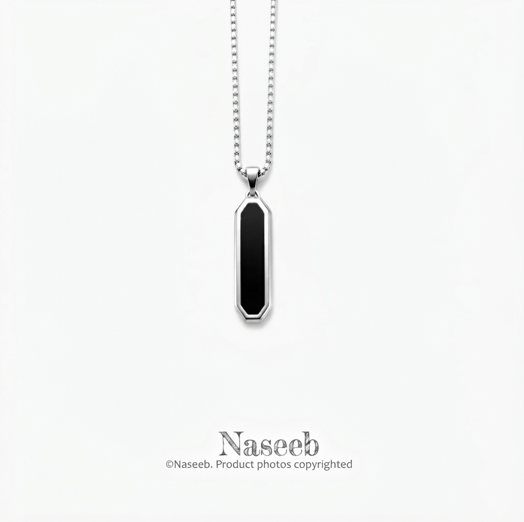 Vortex Edge Pendant with Chain