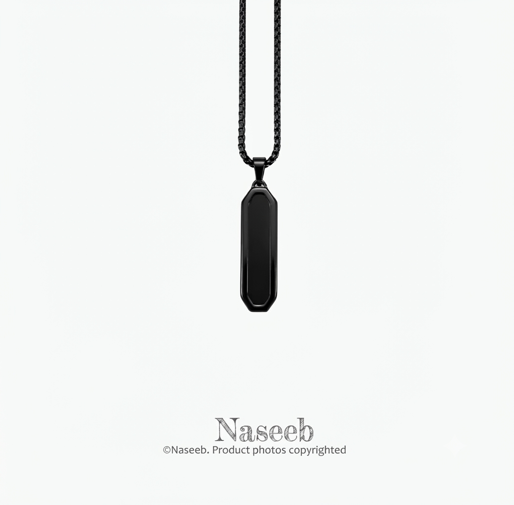 Vortex Edge Pendant with Chain