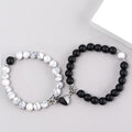 Black and White Couple Magnetic Bracelet