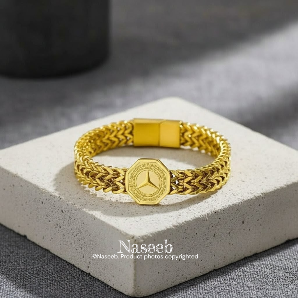 Mercedes Benz Octagon Bracelet - Golden Edition