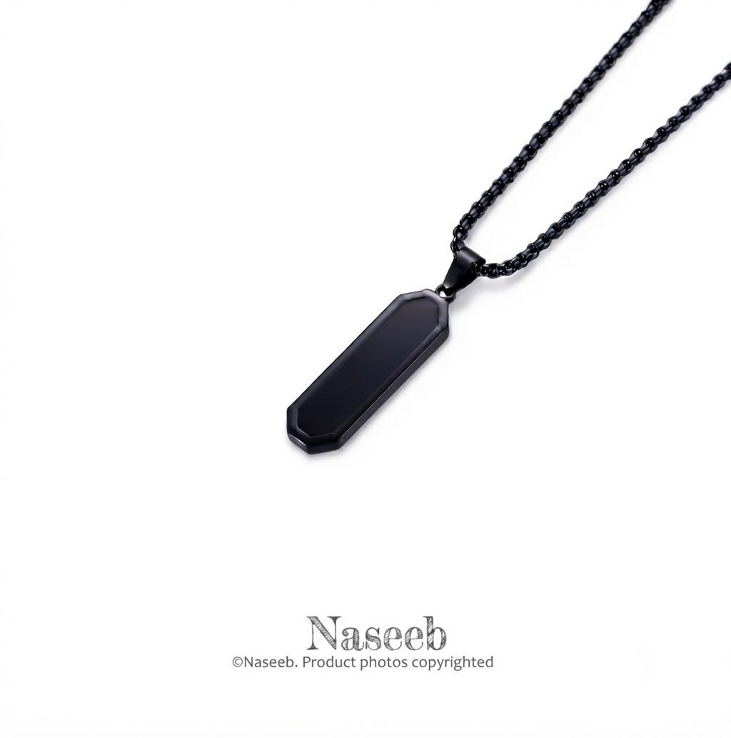 Vortex Edge Pendant with Chain