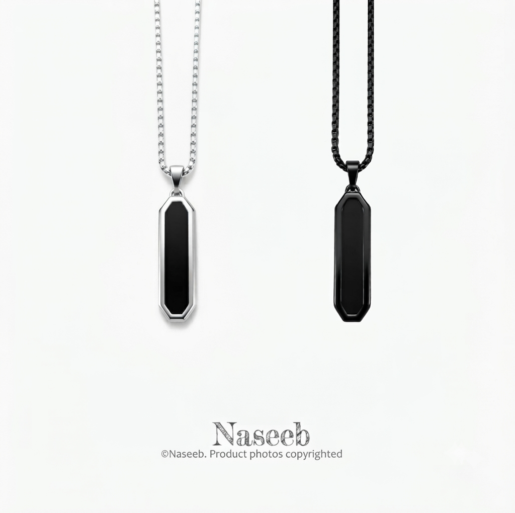 Vortex Edge Pendant with Chain
