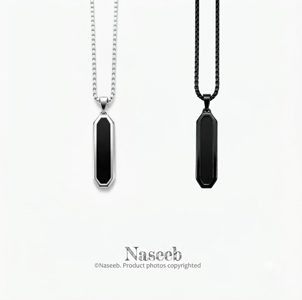 Vortex Edge Pendant with Chain