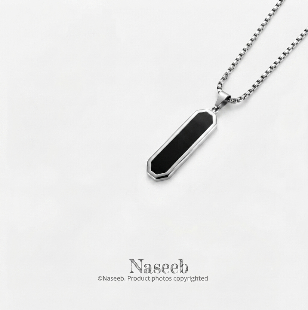 Vortex Edge Pendant with Chain