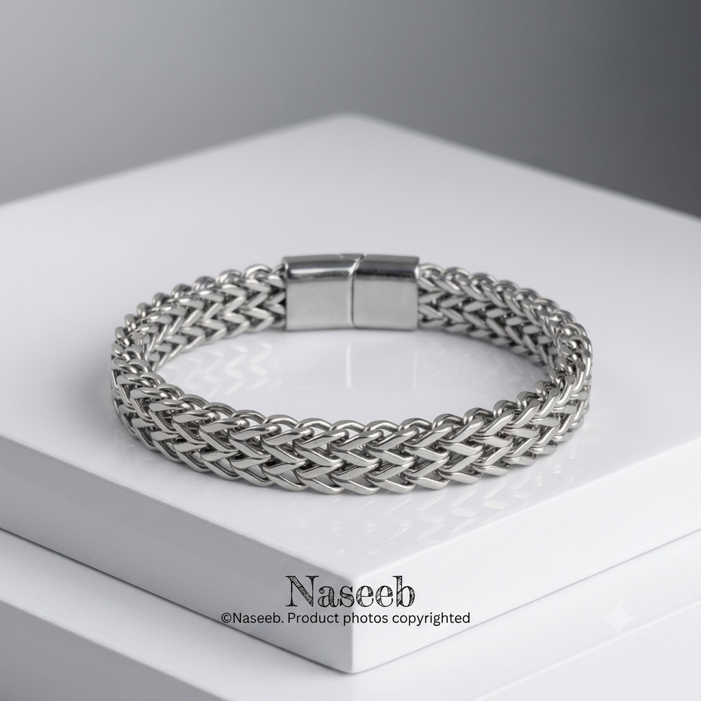 Retro Wheat Chain Bracelet - Silver Edition