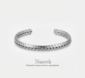 Alpha Leaf Cuff Bracelet