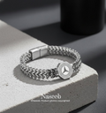 Mercedes Benz Octagon Bracelet - Silver Edition