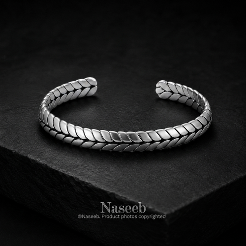 Alpha Leaf Cuff Bracelet