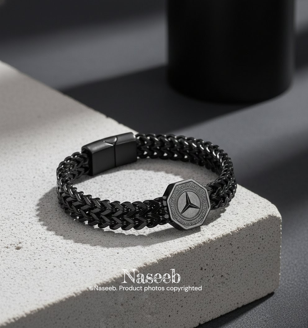 Mercedes Benz Octagon Bracelet - Black Edition